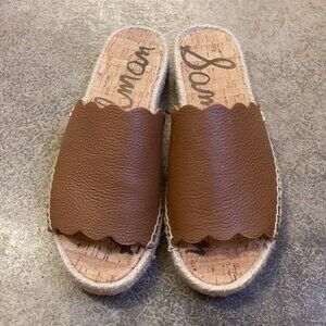 Stuart Weitzman Black Mykonos Espadrilles Flats Size 9